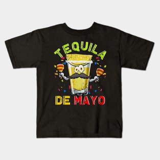 Tequila De Mayo Cinco De Mayo Fiesta 5 Kids T-Shirt